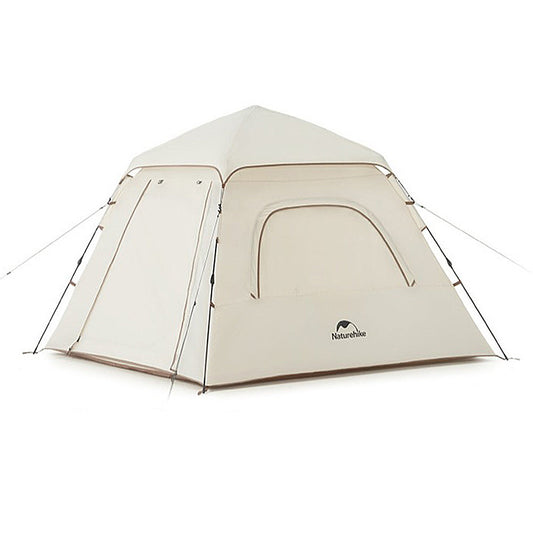 With Molly Ango Hexagon One Touch Tent with Instant Setup in 5 Seconds for 3 People cream 82.6x82.6x63in