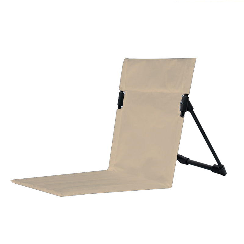 With Molly Portable Camping Lightweight Foldable Concert Low Back Chair IVORY 15.5(W)x15(D)x16.3(H)inch, 1.1lbs