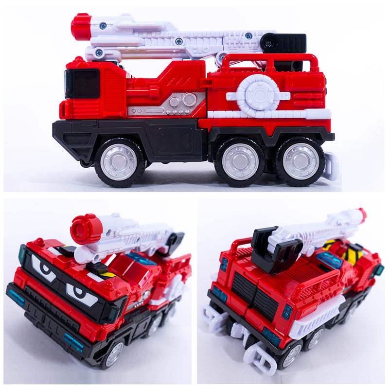 Metal Card Bot Phoenix Fire Two Transformation Robot Vehicle Mode 7.8(W) x 4(D) x 8.3(H) inch