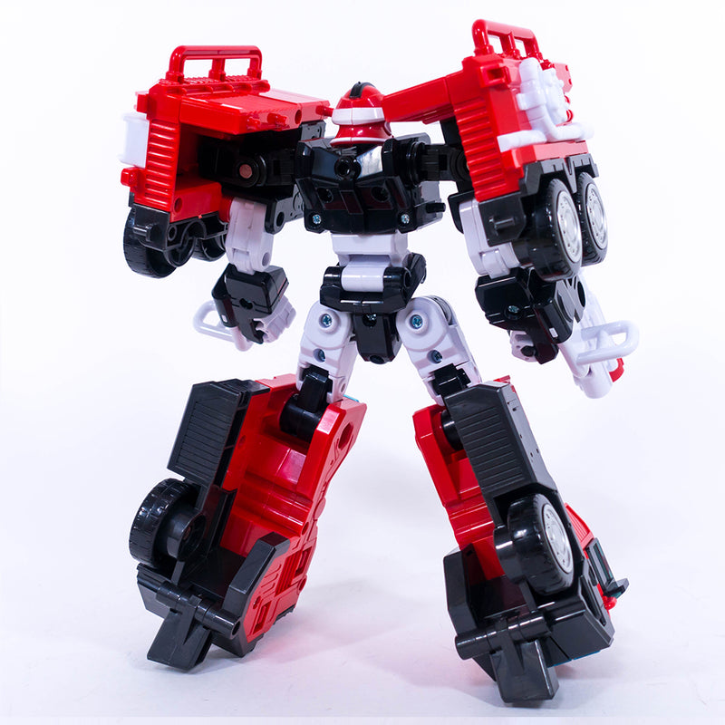 Metal Card Bot Phoenix Fire Two Transformation Robot Vehicle Mode 7.8(W) x 4(D) x 8.3(H) inch