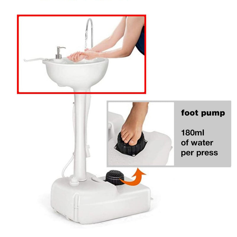 Durable and lightweight plastic portable camping water fountain outdoor  8.2 lbs   19.7(W) x 14(D) x 33(H) inches