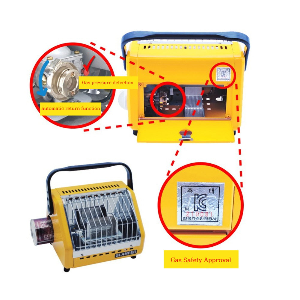Portable Heater Mini SW burner Emotional Camping with Storage +heat shield 9x6.8x6.4 (inch)