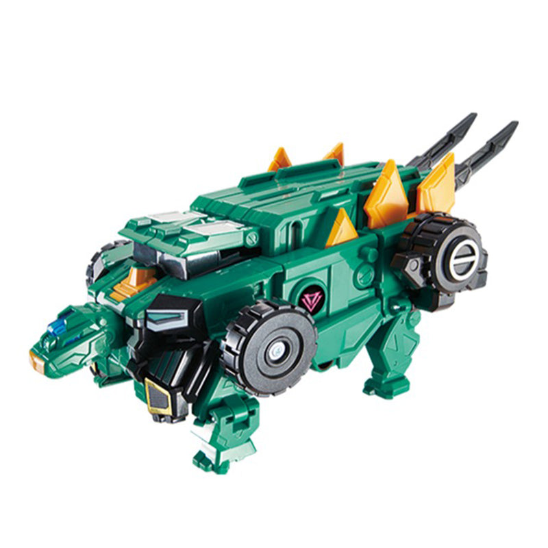 With Molly Dinoster Deluxe Robot Stego Blast Wing 3 transformations vehicle mode, dinosaur mode, and robot mode  15.2(W)x16.6(H)x5.5(D)inch