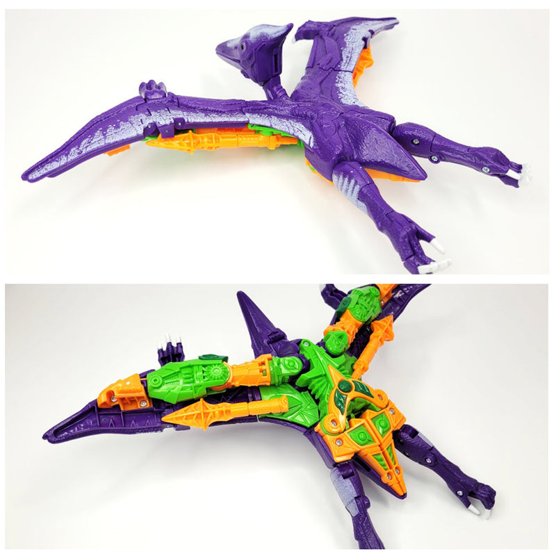 With Molly Hello Carbot Terrajet 2-mode transformation Dinosaur mode Robot mode Purple 9.5(W) x 4.3(D) x 11.4(H) inches