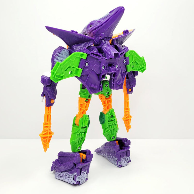 With Molly Hello Carbot Terrajet 2-mode transformation Dinosaur mode Robot mode Purple 9.5(W) x 4.3(D) x 11.4(H) inches