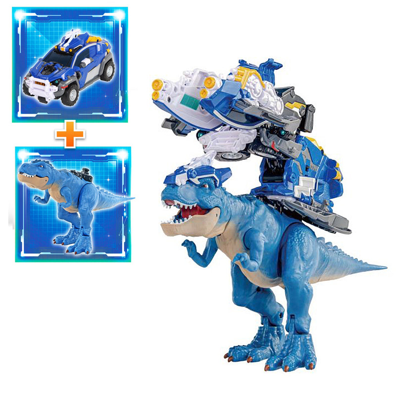 With Molly Supertron Tyran Powertronn dinosaur car combined powertron pop-up transformation  17.3(W) x 5(D) x 12.6(H) inch