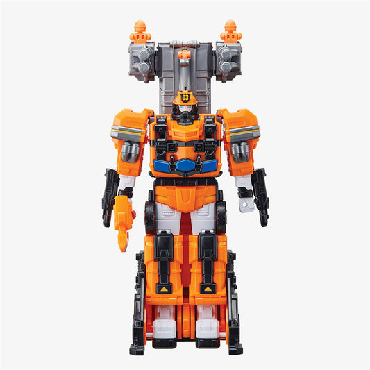 With Molly Boom Turmeric Orange Special Pack - Robot transforms into a fire truck 12.8(W)x6.1(D)x14.5(H)inch