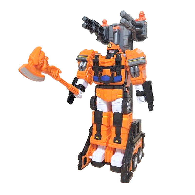 With Molly Boom Turmeric Orange Special Pack - Robot transforms into a fire truck 12.8(W)x6.1(D)x14.5(H)inch