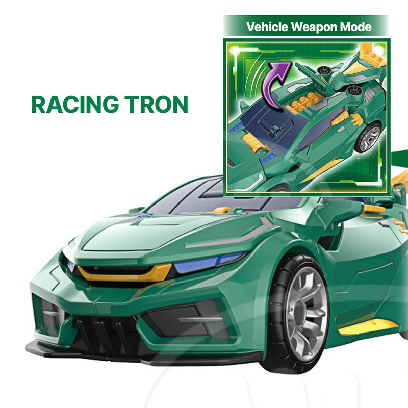 With Molly VELOP RACING TRON Car and dinosaur pop-up combination toy green 17.3(W) x 5(D) x 12.6(H) inch