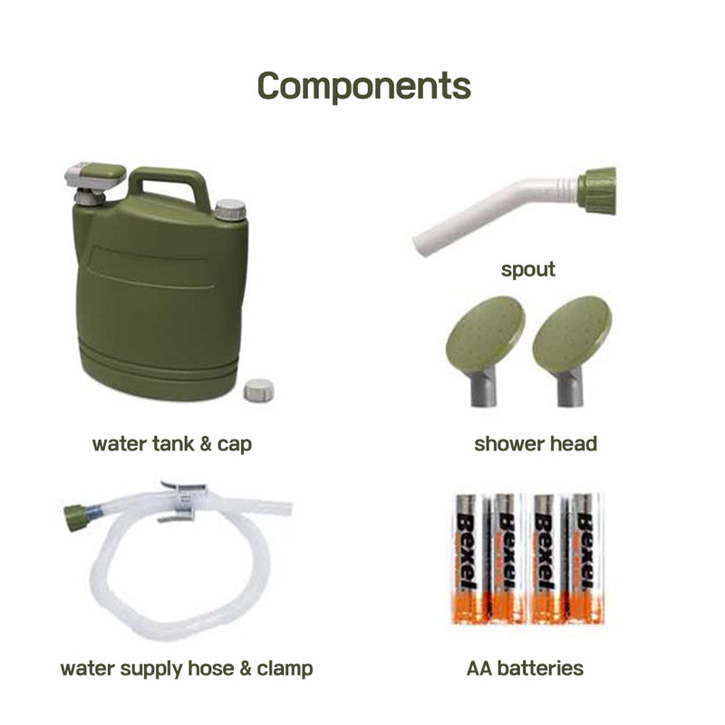 With Molly Camping Water Jug, Camping Water Container,3.17 Gallon Water Storage with Easy-to-use membrane switch khaki