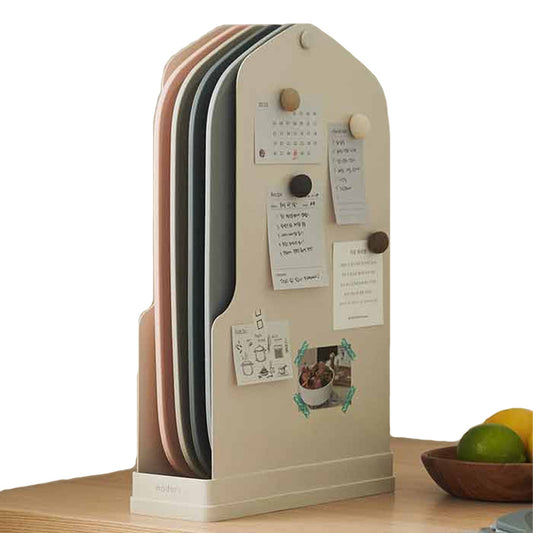 MIDORI Index TPU Cutting Board Set with a Stand 9.44 x 15.15 (in)