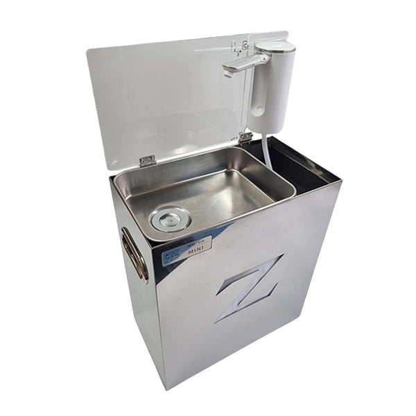 With Molly  SDC Handmade  Mini portable outdoor sink Stainless Steel 12.6(W)x7(D)x14.4(H)inch