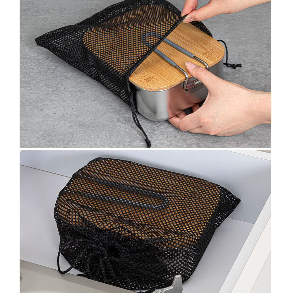 With Molly Camping  multi-purpose set that can be used as a pot, cutting board, or food storage box 2P 7.3 x 5.5 x 2.6 inches