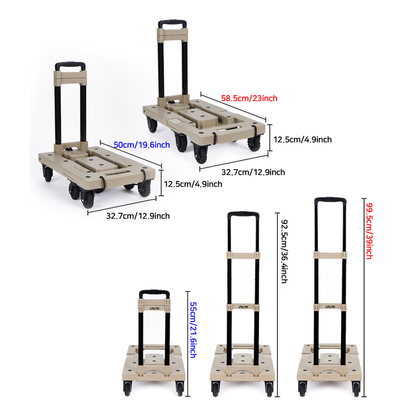 Lala hand cart folding cart camping mart shopping folding cart