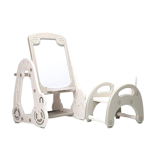 Kids Magnetic Play Desk Chair Set for children's various activities Gray 22x22.4x37in