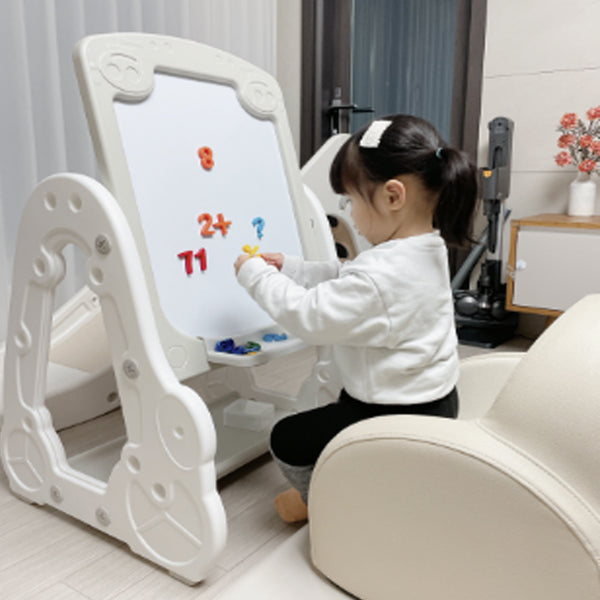 Kids Magnetic Play Desk Chair Set for children's various activities Gray 22x22.4x37in