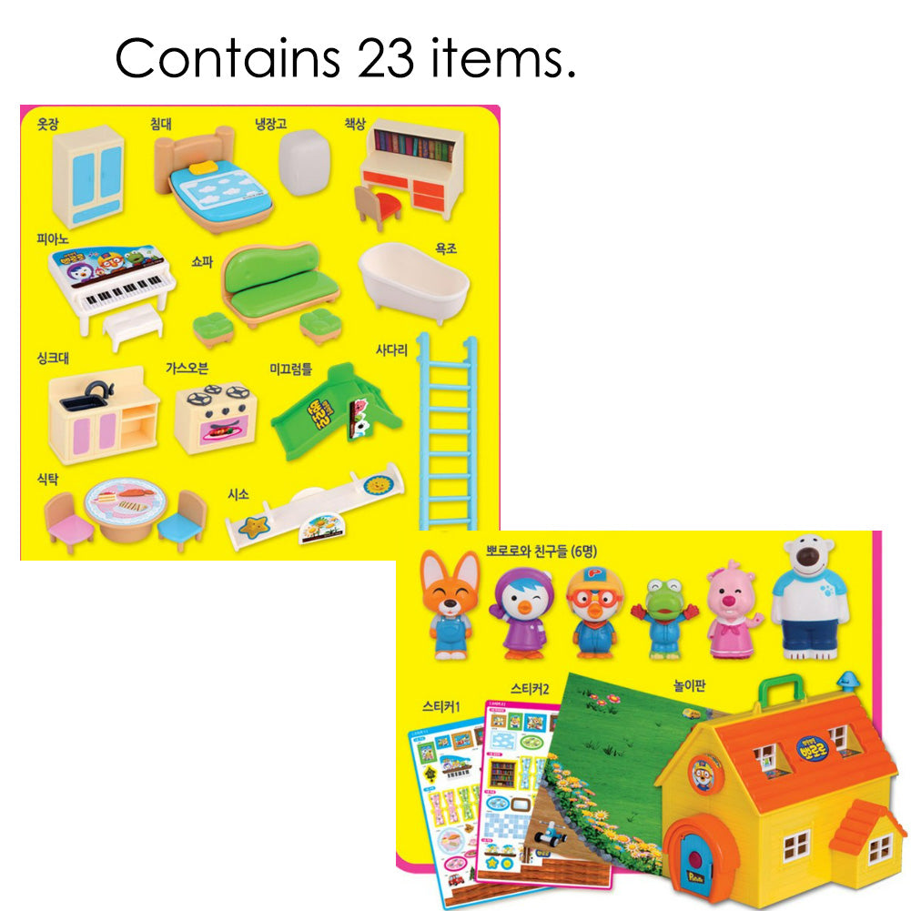With Molly Pororo Second Floor House Toy -  Contains 23 items