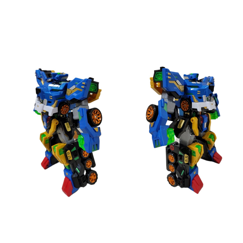 Miniforce V Rangers Bolt Legend King Leo Bulls V 2 Stage Transformation Robot Mode Vehicle Mode 11.8x4.7X11(in)