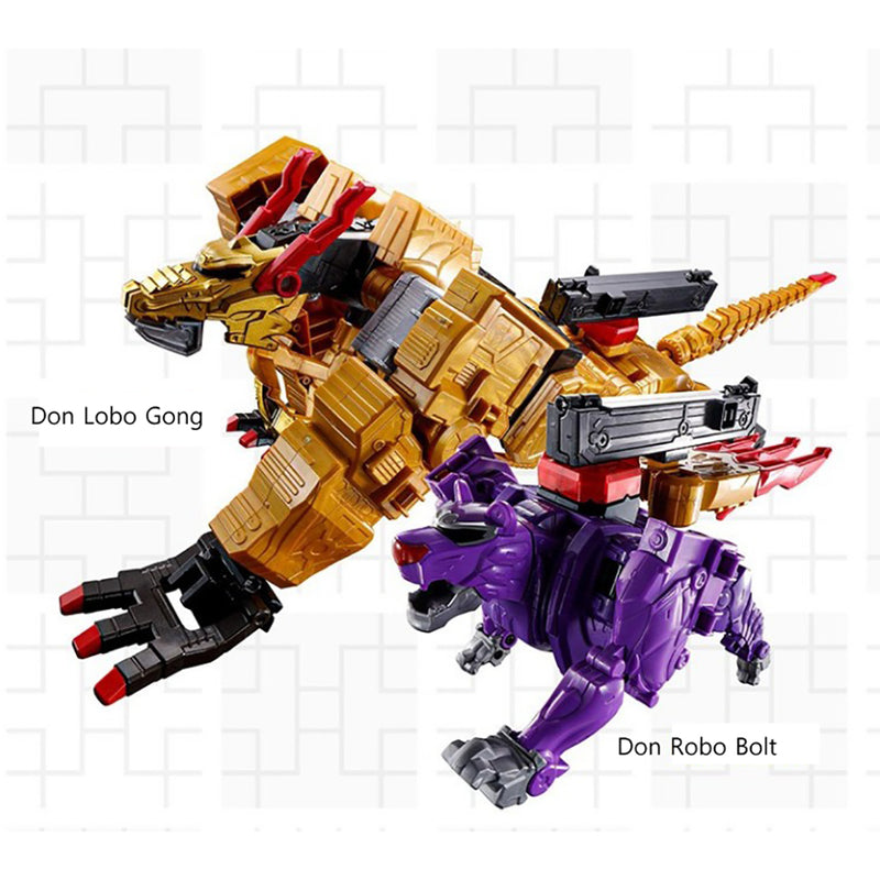 DX Tiger Dragon King rothers Power Rangers Robot Don Lobo Gong +Don Robo Bolt = Tiger dragon king Robot