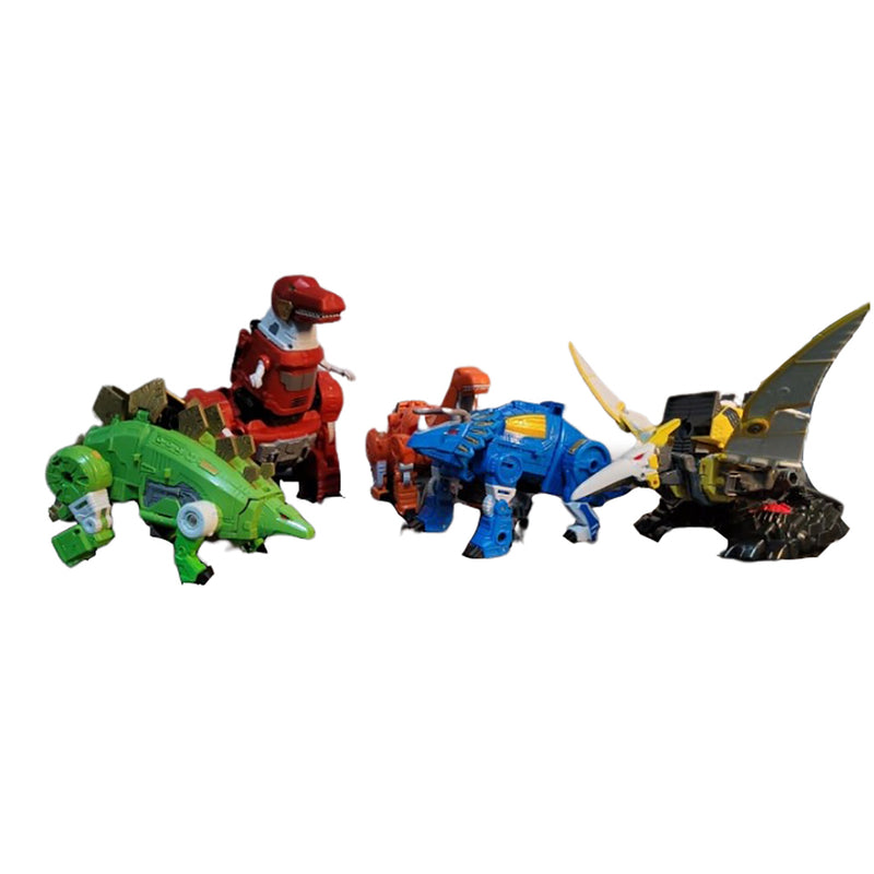 King Dino Force 5 Dinosaurs Transform into one Robot 26.1x20.2x4.3in