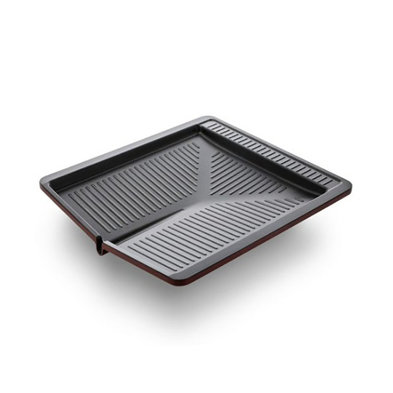 With Molly B1 Aluminum die-casting coating square grill Indoor Stovetop or Outdoor Camping BBQ 14 x 12 x  2"
