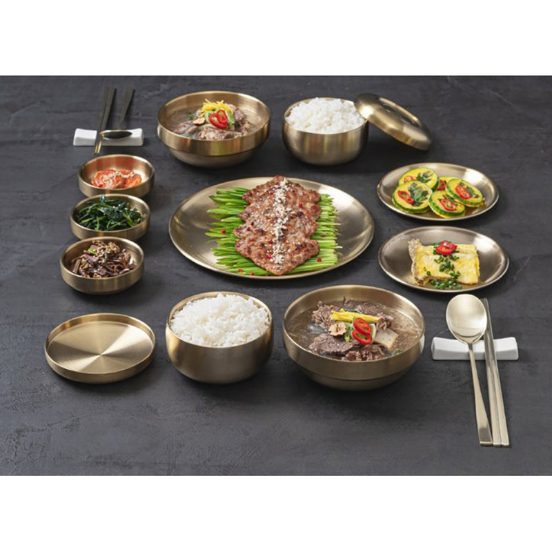 12PCS Korean style Oriental Titanium Luxury Tableware Set  for 2 people