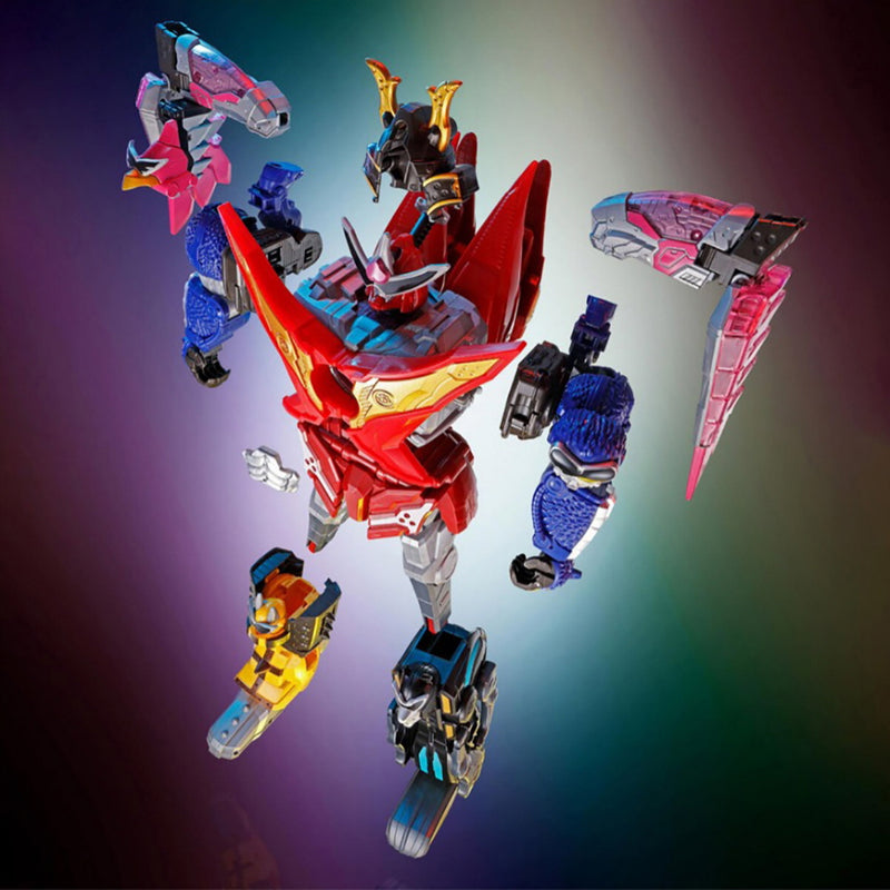 DX Don Buster King Don Brothers Power Rangers Robot Toy 5 robots transform into one robot Korean Version Height: 14.2in