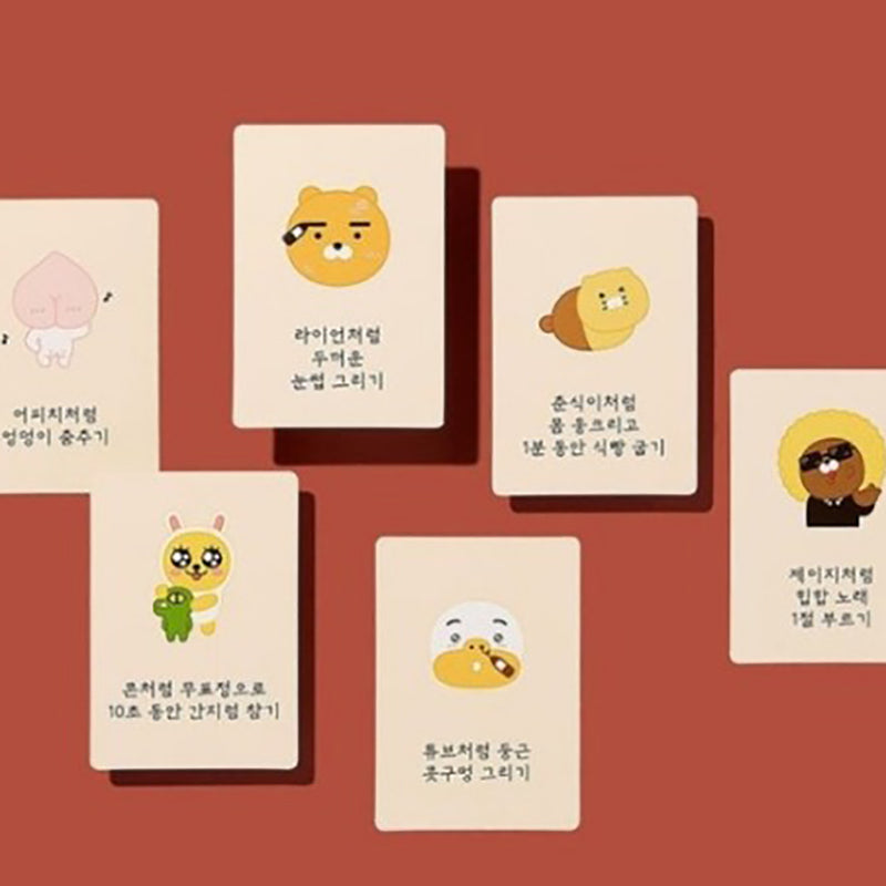 Chunsik Flower Card Game  Korean Hanafuda set  Go Stop Card Game HWATOO with Mat Yellow