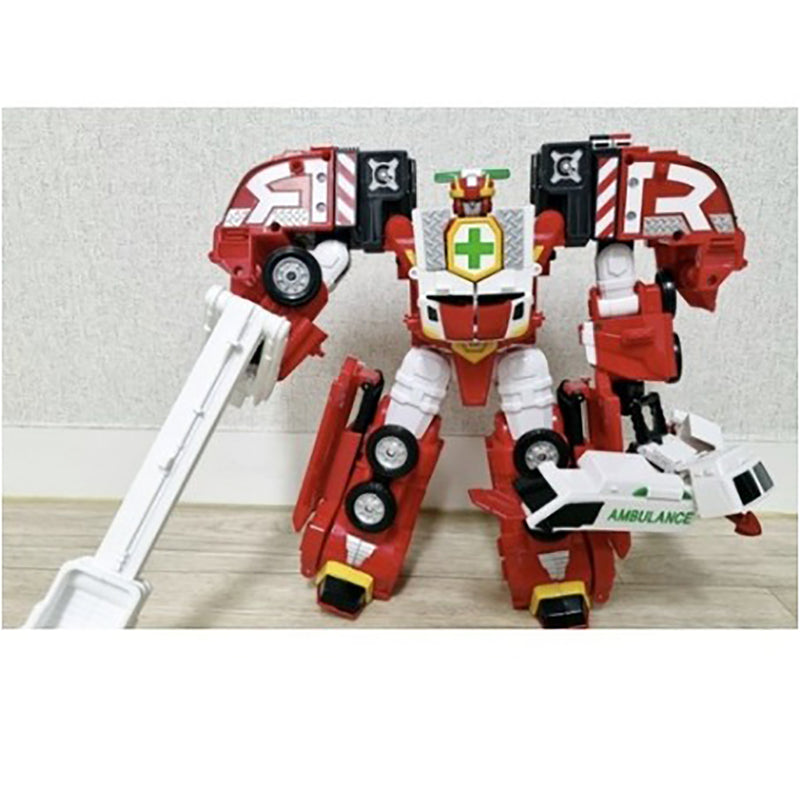 Hello Carbot Diar EX a ambulance and fire engine transform into one robot  21.2 x 14.1 x 4.1 inch