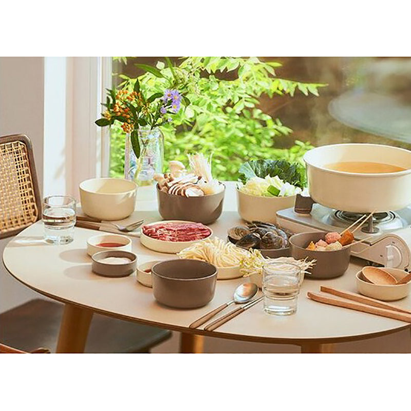 1 person set of neat tableware,  7 bowls into one Pink