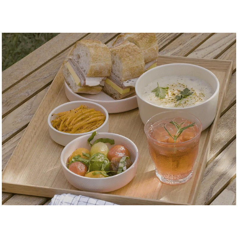 1 person set of neat tableware,  7 bowls into one Pink