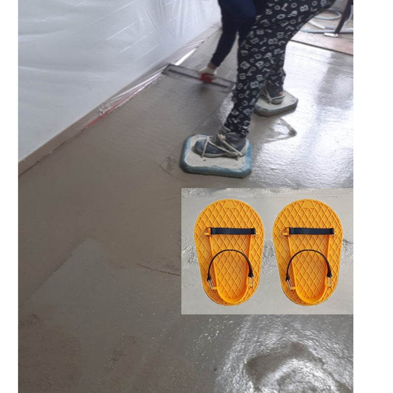 Concrete Cement Finishing Footprint-free cement finish shoes