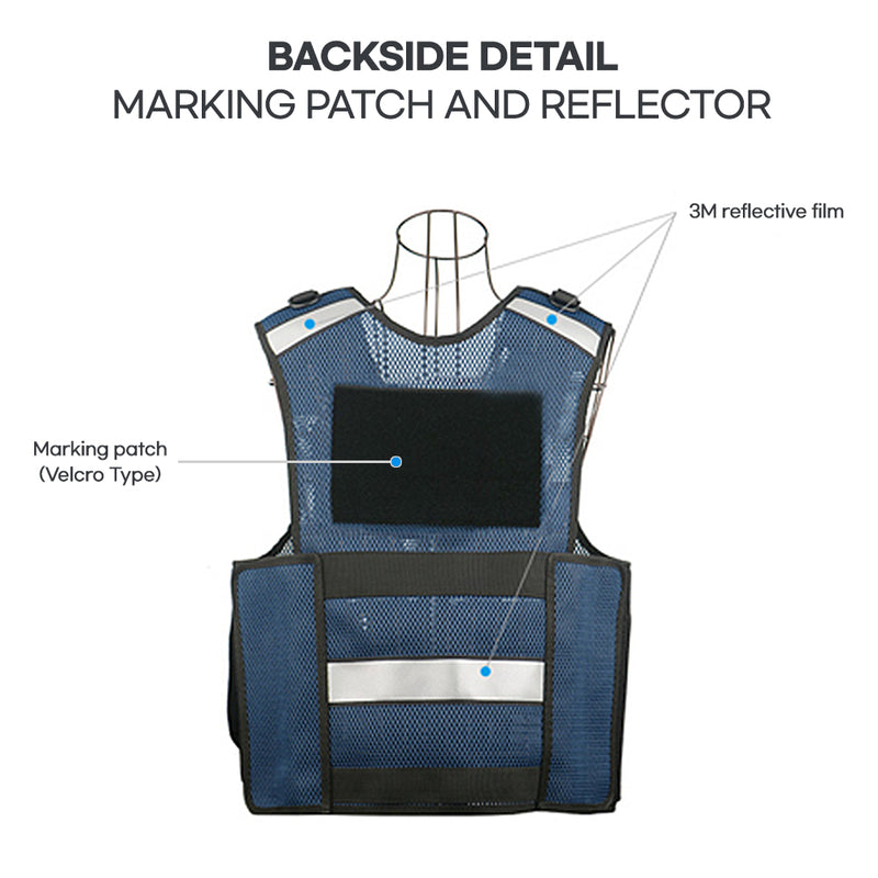 DP-102X Multi-purpose vest made of light, thin and strong fabric Navy