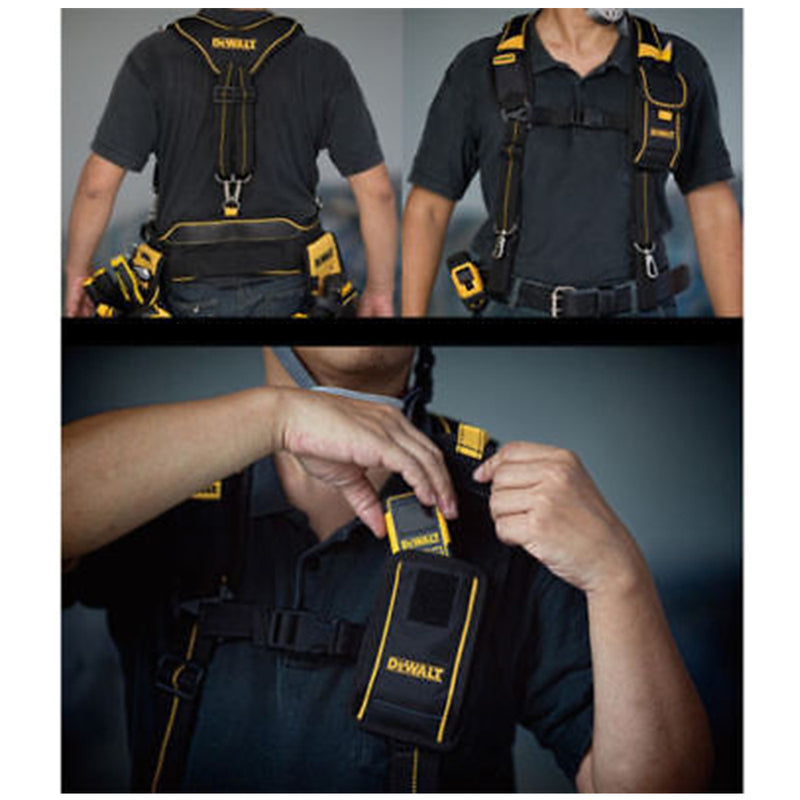 Dewalt Pro Work Tool Belt Mobile Pouch Adjustable Suspender DWST80915-8