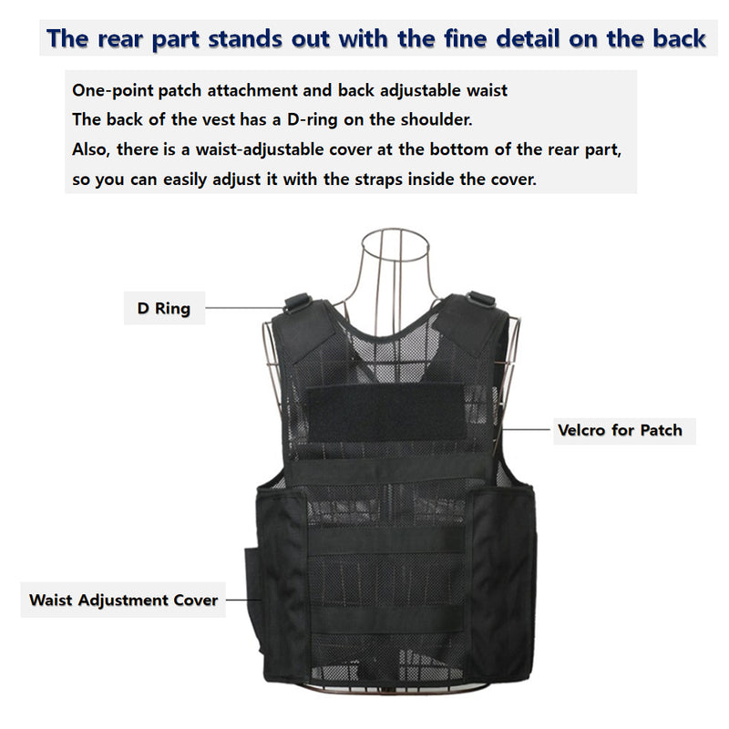 DP-T2 Multi tool holders vest for work light and cool fabric
