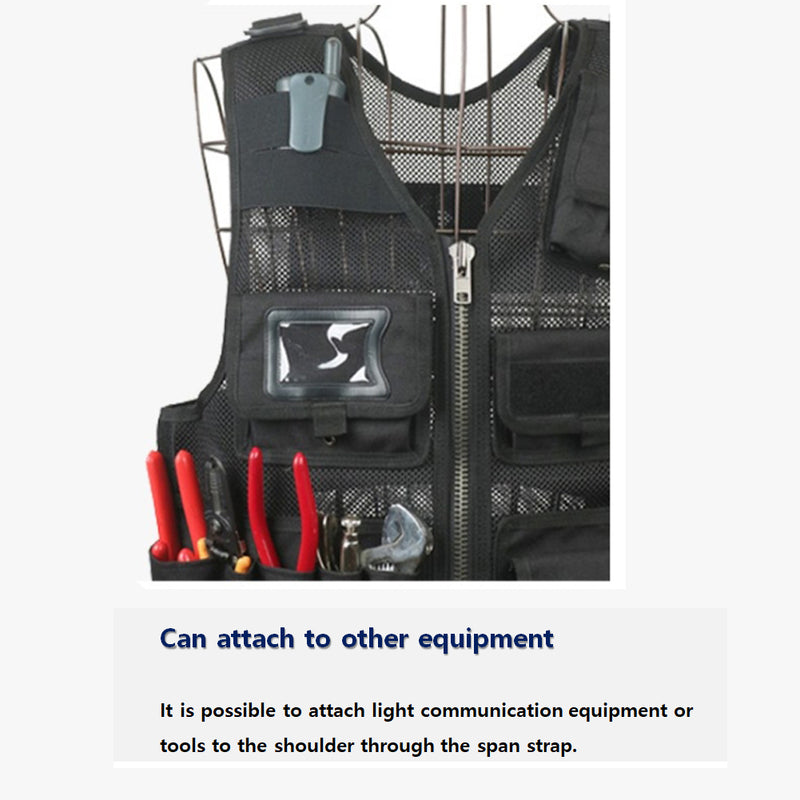 DP-T2 Multi tool holders vest for work light and cool fabric