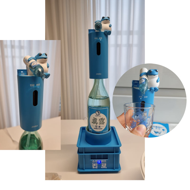 It likes Dukkeobi Automatic Soju to drink alone Dispenser with soju glass 1P