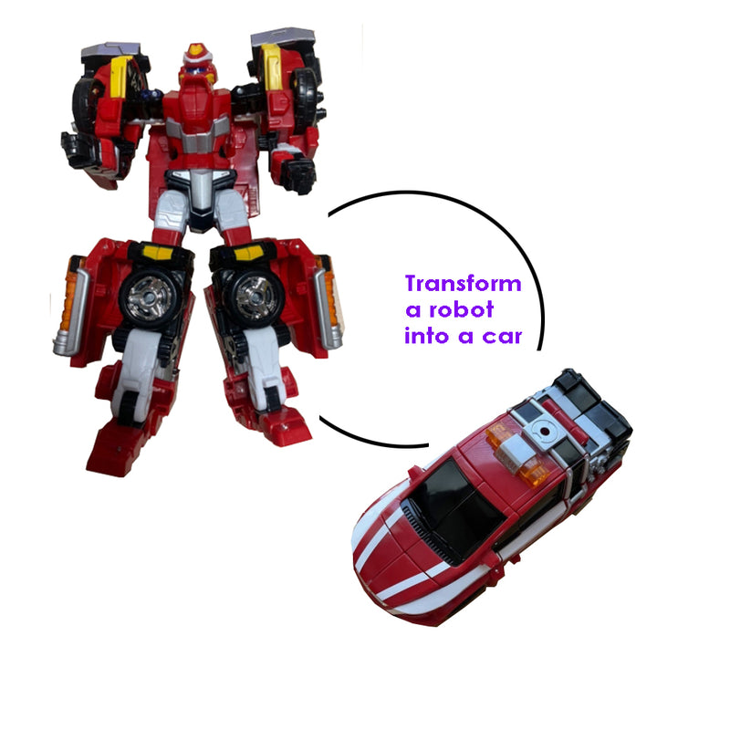 Hello Cabot ACE Transformation Robot Easily transform a robot into a car toy