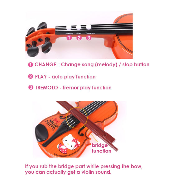 Digital vents Hello Kitty Violin toy 18 x 7.5 x 2.7(in)