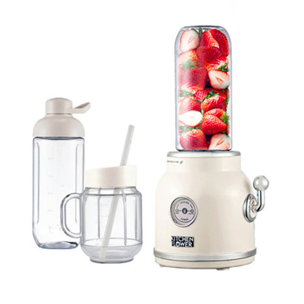 Retro Mini Blender Tritan BPA Free Jar Simply blend in the Tritan tumbler  220v Cream