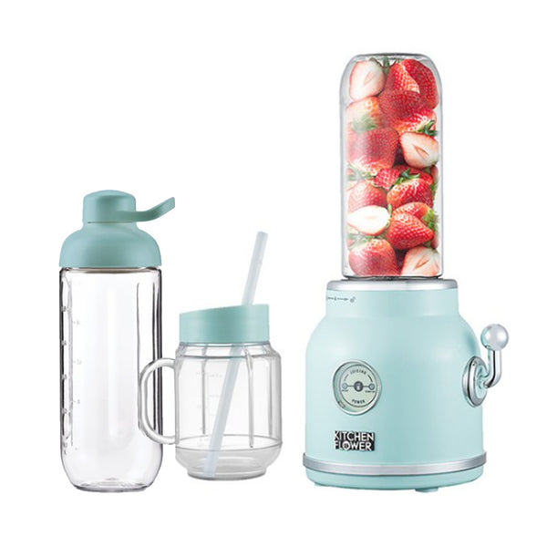 Retro Mini Blender Tritan BPA Free Jar Simply blend in the Tritan tumbler  220v Mint