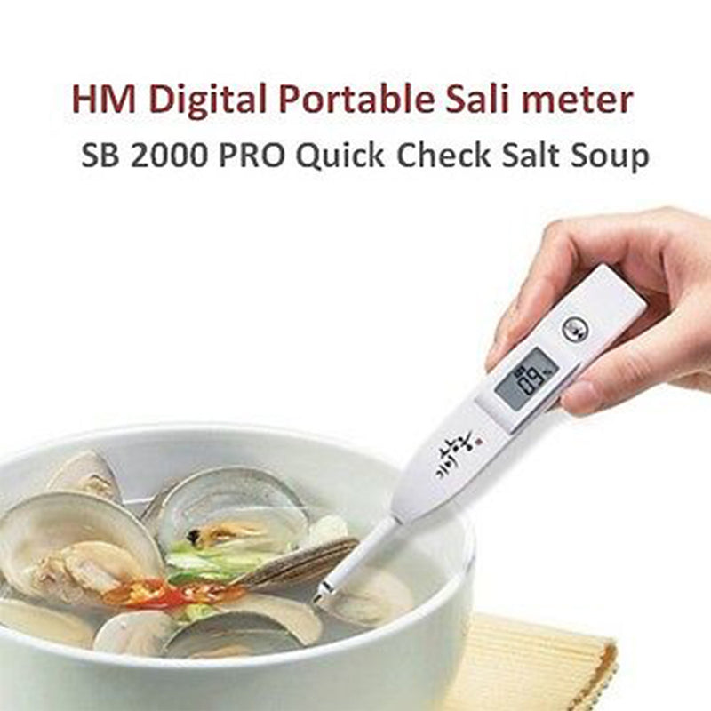 Portable Digital Salinity tester SB 2000 Pro Salimeter Keep tasty check salt Sodium control healthy cousine HM digital