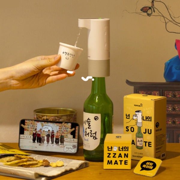 Soju Mate Automatic Soju, Soju to drink alone with soju glass 1P white