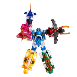 Miniforce Super Dino 7 Dinosaurs Transformed into one Robot 18.3 x 4.9 x 16.1(in)