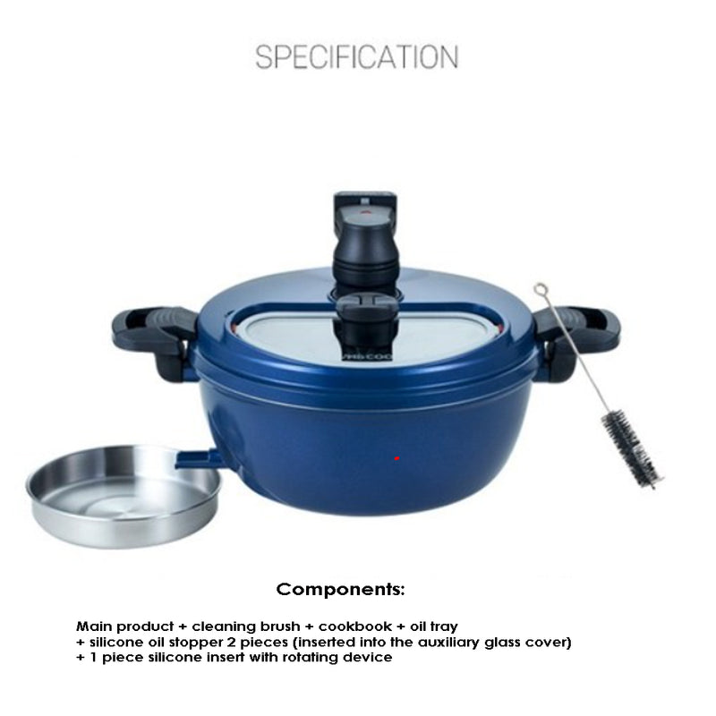 With Molly Lamp Cook Automatic Rotary Muti cooker HS-0010 11.61x8.66(inch) Blue