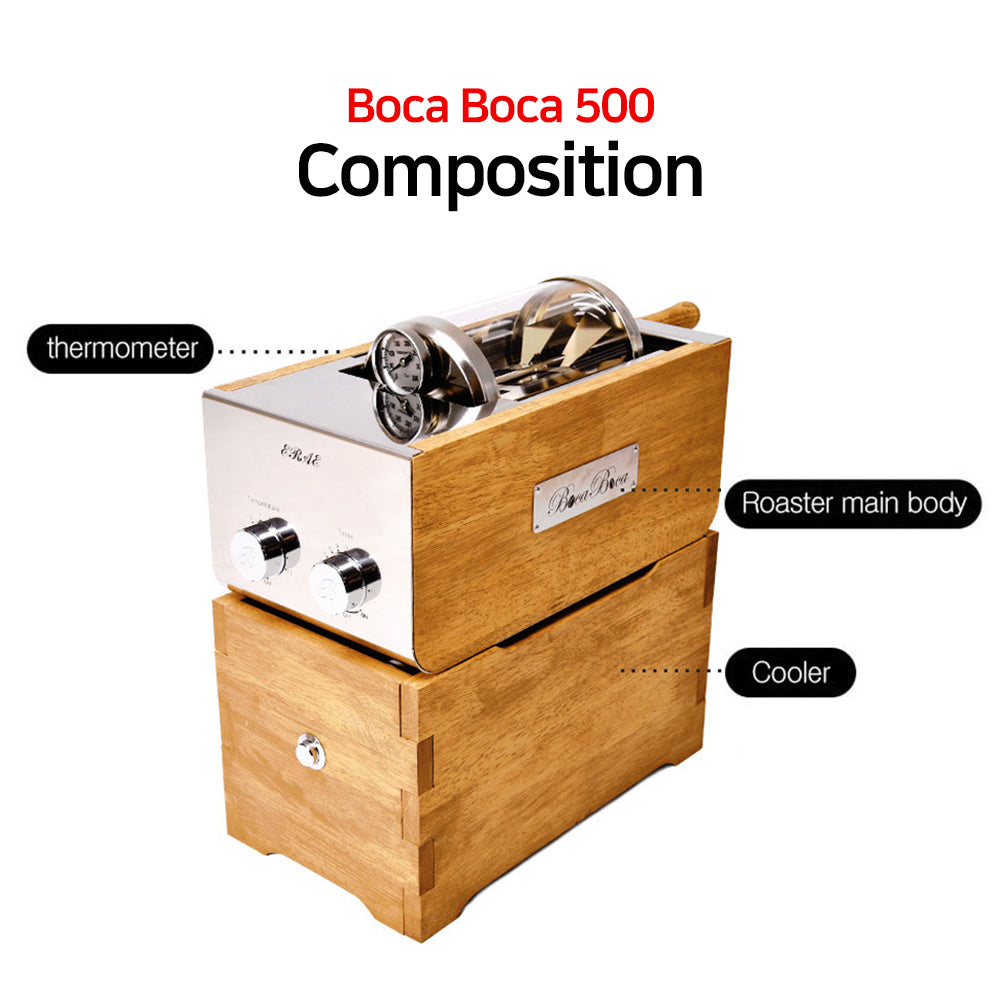 BOCABOCA Coffee Bean Roaster 500 Home Roasting Machine with Cooler It likes