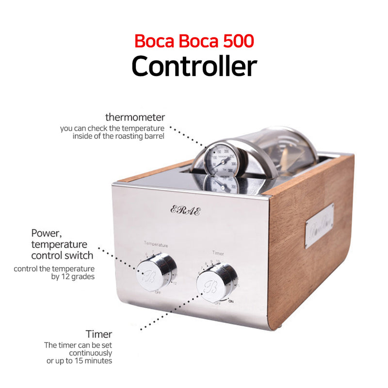 BOCABOCA Coffee Bean Roaster 500 Home Roasting Machine with Cooler
