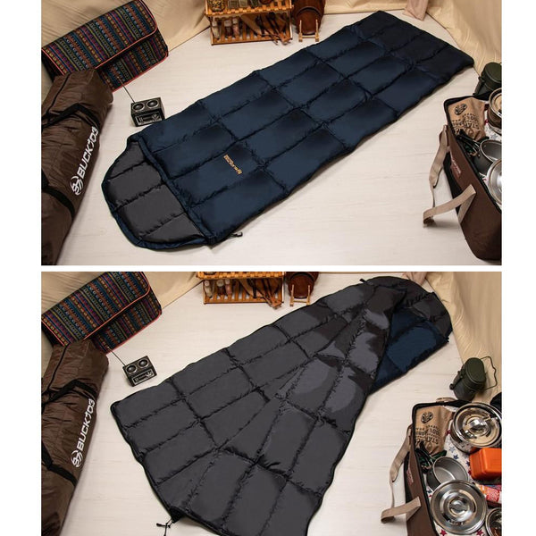 It-likes BUCK703 All-season ultra-light down sleeping bag duck feather 350g, Navy 820g / 1.8lb 9.5x78.7inch